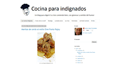 Desktop Screenshot of cocinaparaindignados.com