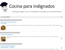 Tablet Screenshot of cocinaparaindignados.com